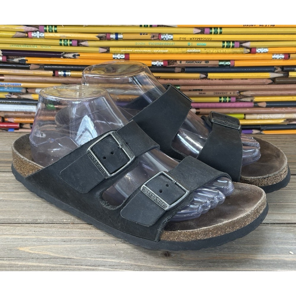 BIRKENSTOCK Leather Black Sandals Hippie BOHO Women's Sz 41 / 11 Women's